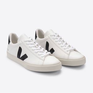 Veja Campo Chrome-Free Leather White Black Sneakers